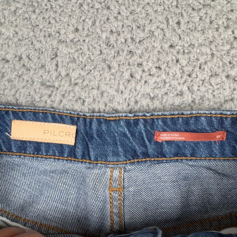 NWT Pilcro Anthropologie Womens‎ Size 25 Wide Leg Jeans Trendy - Picture 5 of 9
